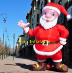 210D 2m 3m High Inflatable Santa Claus For Home Backyard