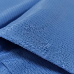 Wholesale Blue 65% Polyester 32% Cotton 2% Carbon Fiber ESD Fabric Black 4mm Grid Conductive Wire Red Anti Static TC Fabric from china suppliers