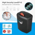 CD218P 5.55 Gallons Paper Destroy Machine 10 Sheet Paper Shredder With Overload