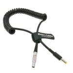 2 Pin Male to DC Coiled Twist Power Cable for Teradek Bond