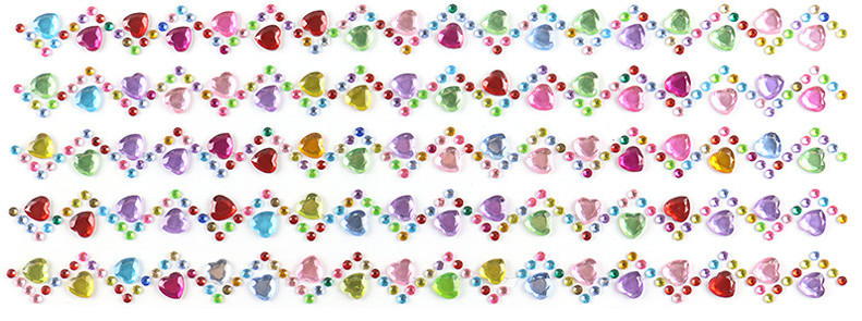 3D Acrylic Self Adhesive Stickers for kids diy craft and Decal Mobile Scrapbooking diamond pearl gem drill stickers OEM
