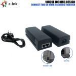 Fast Gigabit PoE Injector Adapter IEEE802.3af At 15W 30W 48V DC Output 10/100