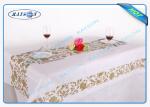 Gold Flower Printing Waterproof Non Woven Tablecloth For Home Use