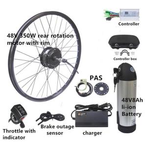 Wholesale 251W 350W 48V Rear Drive E Bike Conversion Kit For Cassette And Rotate Motor from china suppliers