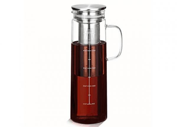 Quality 1500ml Capacity Iced Coffee Maker With Lid , Infusion Glass Pitcher for sale