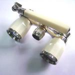Antique Zoom Binoculars Glasses , Vintage Opera Glasses With Handle