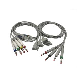 Wholesale HP / HP EKG Cable With 10 Lead Wires 2 Pin Connector Grey Color 989803151651 from china suppliers