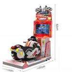 Kids Coin Pusher Motorcycle Arcade Games Dirt Bike Arcade Machine With US Plug