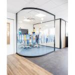 Meeting Room Single Glazed Aluminium Frame Partition Wall Sturdy Durable