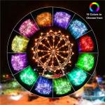 Smart Holiday LED String Lights Waterproof Silver Wire Fairy RGB Colorful