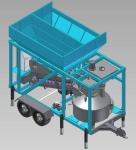 Fast Moving Small Concrete Batch Plant 26m³ Container Cement Silos