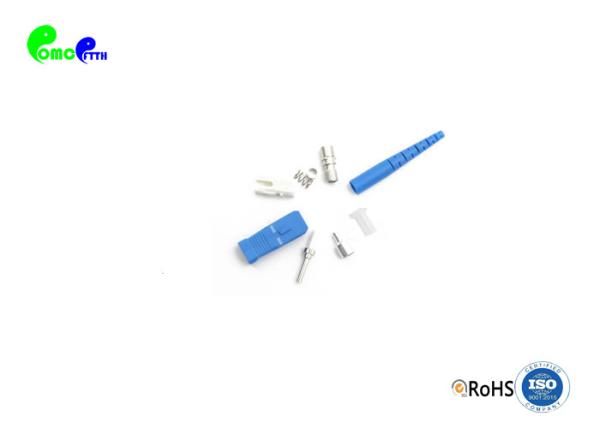 SC UPC Simplex 2.0mm Blue Fiber Optic Connectors Meet UL94-V0 Flammability