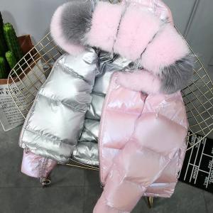 China                  Fox Fur Collar Down Jackets Bubble Coats Women Short Coats for Ladies Puffer Jacket Winter Coats Women              on sale