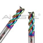 0.6μm DLC Coated End Mills H6 3 Flute End Mill For Aluminum