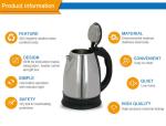 Quick Boiling Electric Hot Water Kettle Low Noise Instant Boiling Water Kettle