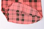 100% Polyester Ladies Plaid Sweatshirts red and black Plaid Pullover Hoodie