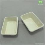 500ml Eco-Friendly Unbleached Sugarcane Pulp Rectangular Lunch Box ,750ml