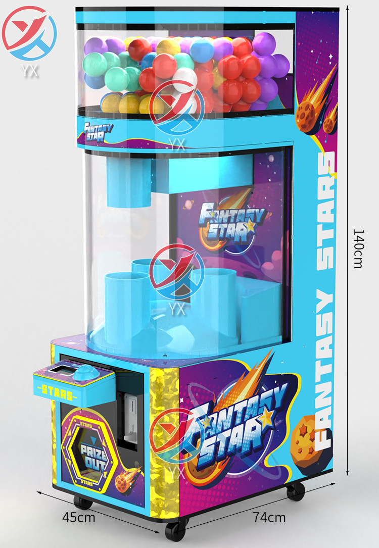 Blue Lucky Dino Coin-operated Automatic Toy Dispensing Arcade Game Machine (100mm)