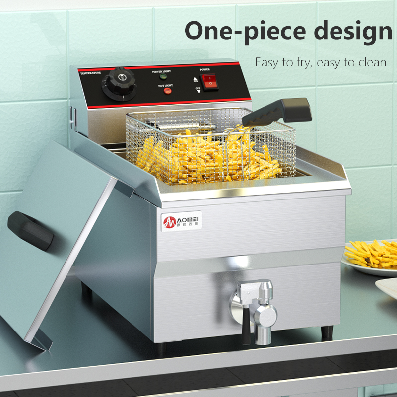 290x520x360 Electric Deep Fryer for Healthy Food Frying in Commercial Kitchen