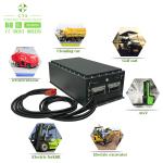 AGV Robot Forklift Lifepo4 Lithium Ion Batteries Pack 24V 36V 48V 72V 100Ah