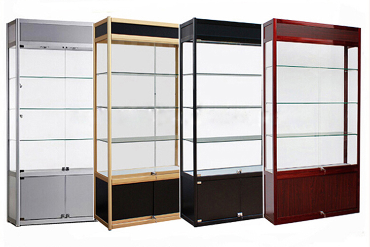 3D Renderings Wall Mounted Showcase With Glass Display 10mm Thick