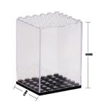 Plastic transparent model display box storage box dust cover toy for building