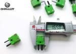 Miniature Thermocouple Type K Connector Plug IEC Chromel Alumel Tab High