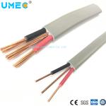 Flat Wire Twin Copper 2X10mm 1X6mm2 2 E Cores PVC Insulated Sheath Twin and
