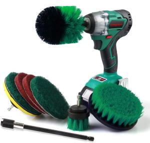 Wholesale Nylon Drill Brush Attachment Kit 9 In 1 With 6&quot; Long Reach Extension from china suppliers