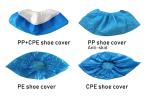 Shoe Covers Skid Proof Cpe Pe Water Proof Plastic Nonslip Shoecover