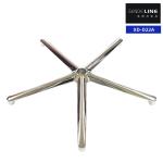 Stylish Black Office Chair Aluminum Base Height Adjustment With Metal Frame