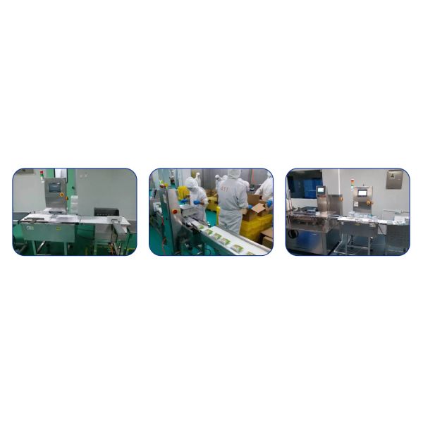 High Precision Check Weigher Machine 10-70m/min Pusher Rejection Machine For Quality Control