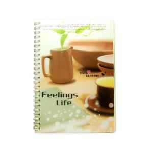 PLASTIC LENTICULAR Custom Cheap Price 3d flip cover Student Notebook with pp pet