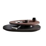 Oak Dark Wood Oval Coffee Table Oval Wood Coffee Table With Storage