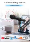3mA Desktop USB Streaming Podcast PC Microphone Zinc Die Cast Housing