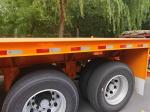 CIMC New 2-Axle Flatbed Skeleton Semi-Trailer Steel Container Truck with Wabco
