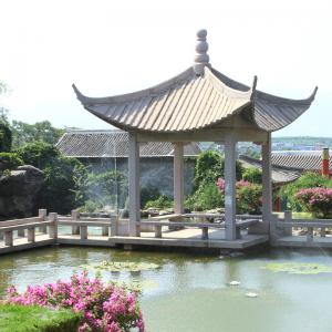 Wholesale Outdoor Garden Hand Carved Natural Marble Stone Pavilion Chinese Style from china suppliers