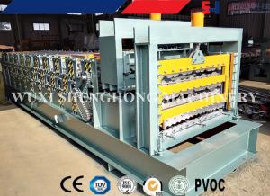 Wholesale Automatic three layers roof sheet color corrugated roof tile roll forming machine from china suppliers