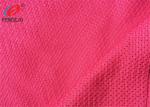 Plain Dyed Knitted Athletic Sports Mesh Fabric 100 % Polyester Garment Fabric