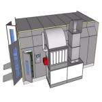 High Quality Gas Heating Car Spray Paint Baking Booth For US Customers