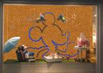 Waterproof 3d 54" Width Glitter Effect Wallpaper 50m One Roll For Shop Windows