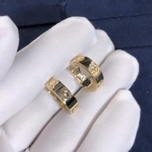 Wholesale 18k Gold Car Tier LOVE Earrings Full Set Gift Box With Certificate Width: 5.7 Mm from china suppliers