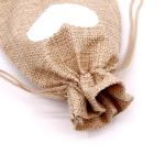 Multifunctional Fabric Drawstring Gift Bags Jute Drawstring Pouch