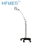 White Yellow Color Medical Examination Light Wall Mounted With 5 Castors