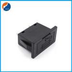 BHC1 Black Housing Glass Ceramic Tube PCB Board Mount Fuse Holder For 5.2x20mm