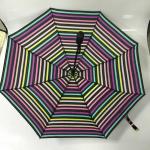 Ladies Auto Open Close Pongee Fabric Compact Folding Umbrella