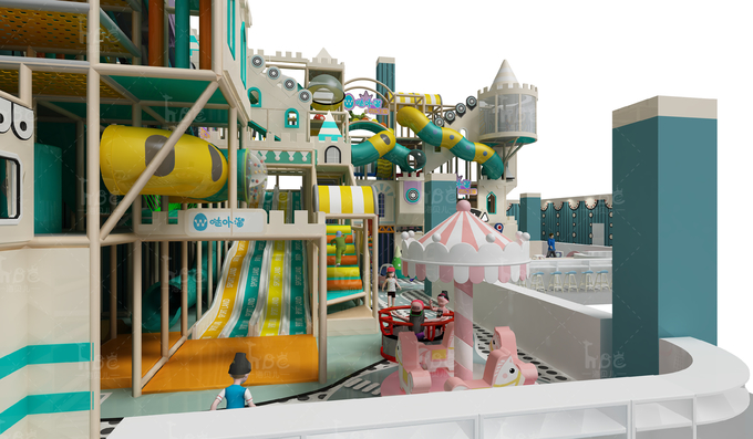 Customized Castle Theme Indoor Playground Structure For Kids Imagination And Play