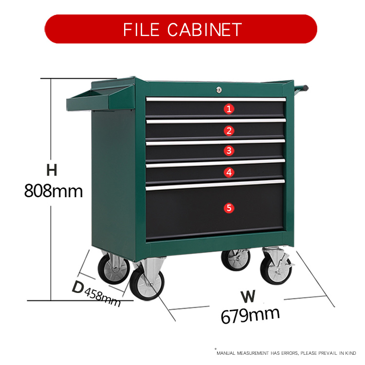 7 drawers tool cabinet metal tool box