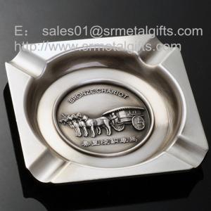 Wholesale 6 inch square metal cigar ashtrays for business advertising giveaway gift, from china suppliers