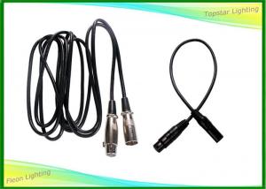 Indoor Stage Lighting Parts , Custom 3 Pin Dmx Cable Cord Length